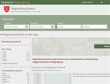 Tablet Screenshot of hotelregensburg.net